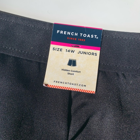 bnwt black pleated mini skirt / skort - size 14 XL - Picture 2 of 6